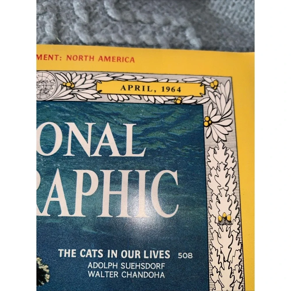 National Geographic- Vol 125 No 4 - April 1964 Jacques Cousteau (no Map)
